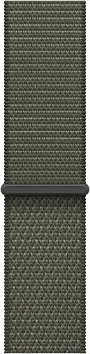 Apple Watch SE 3 Sport Loop 40 мм, «тёмная ночь», ремешок тёмно-зеленого цвета