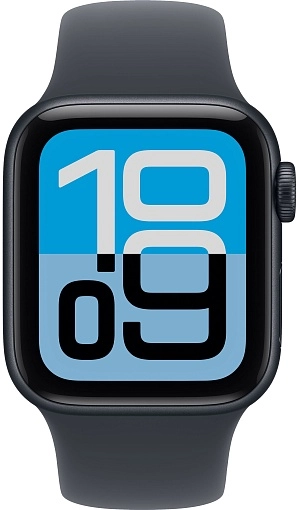 Apple Watch SE 3 40 мм, «тёмная ночь», ремешок цвета «тёмная ночь», размер S/M